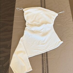 New Zara White Sleeveless Top